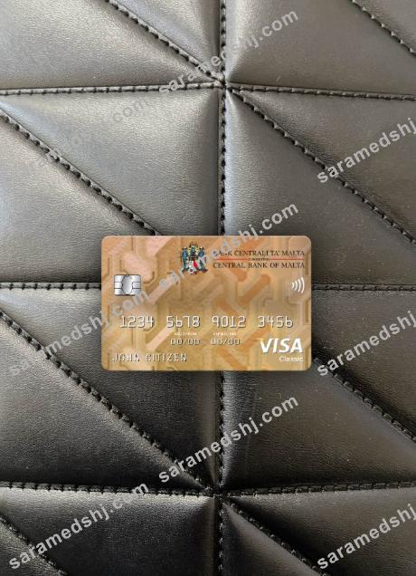 Malta Central Bank visa classic card photolook front
